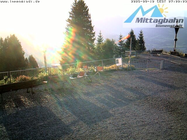 Archiv Foto Webcam Immenstadt: Mittaggipfel (Blick ins Illertal)