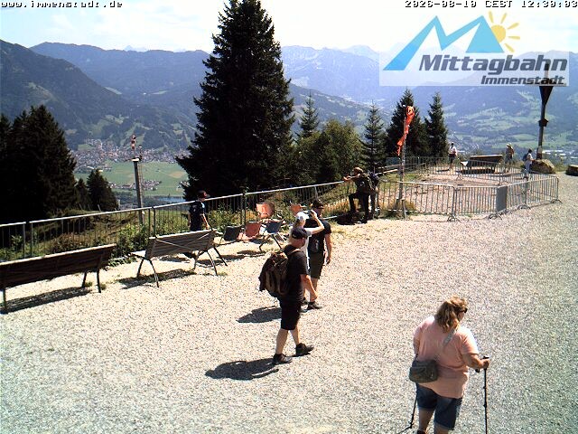 Archiv Foto Webcam Immenstadt: Mittaggipfel (Blick ins Illertal)