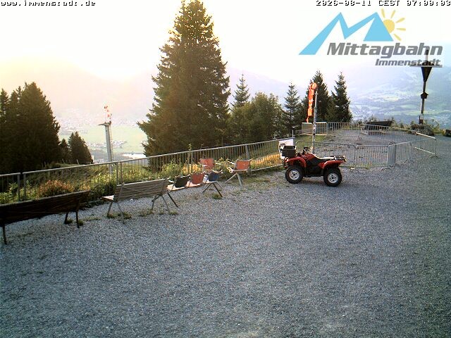 Archiv Foto Webcam Immenstadt: Mittaggipfel (Blick ins Illertal)