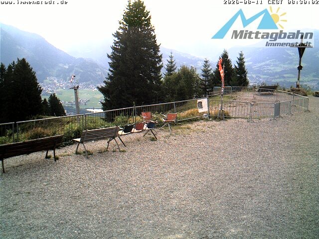 Archiv Foto Webcam Immenstadt: Mittaggipfel (Blick ins Illertal)