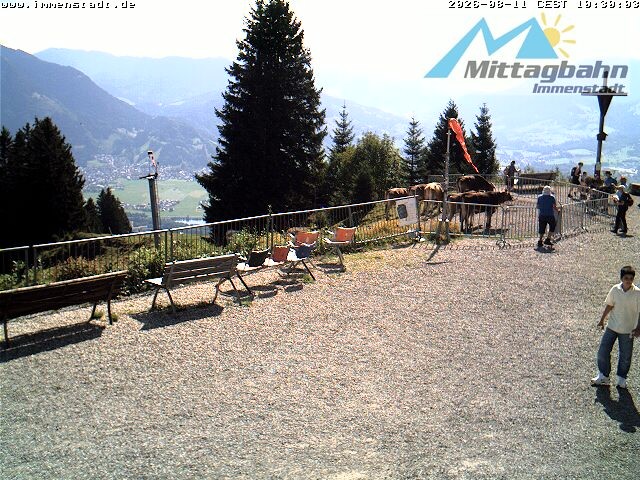 Archiv Foto Webcam Immenstadt: Mittaggipfel (Blick ins Illertal)