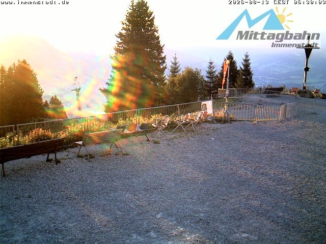 Archiv Foto Webcam Immenstadt: Mittaggipfel (Blick ins Illertal)