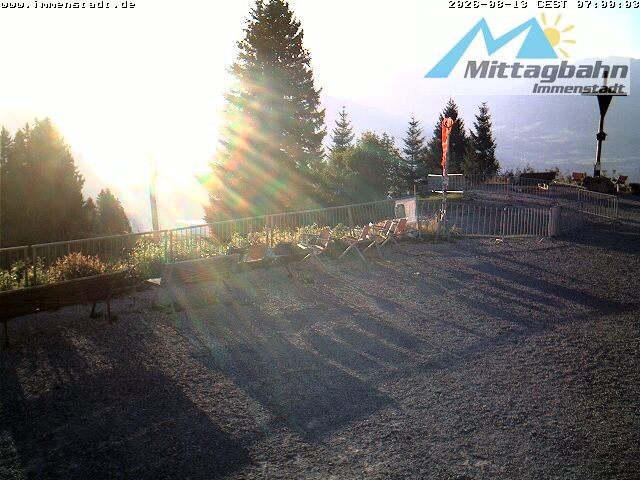 Archiv Foto Webcam Immenstadt: Mittaggipfel (Blick ins Illertal)