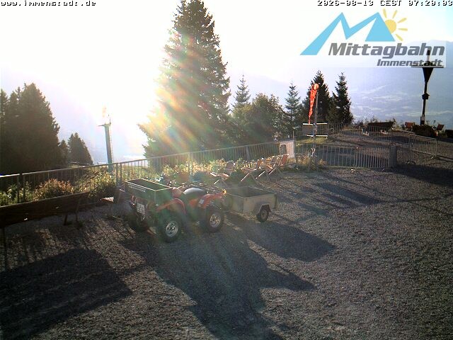 Archiv Foto Webcam Immenstadt: Mittaggipfel (Blick ins Illertal)