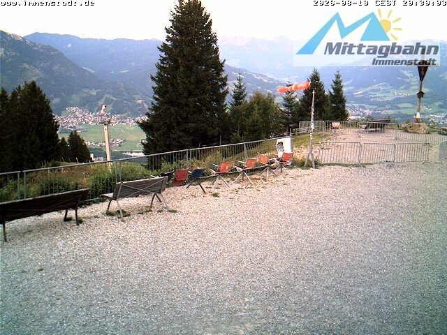 Archiv Foto Webcam Immenstadt: Mittaggipfel (Blick ins Illertal)