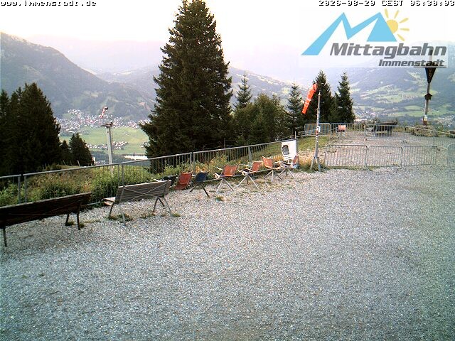 Archiv Foto Webcam Immenstadt: Mittaggipfel (Blick ins Illertal)