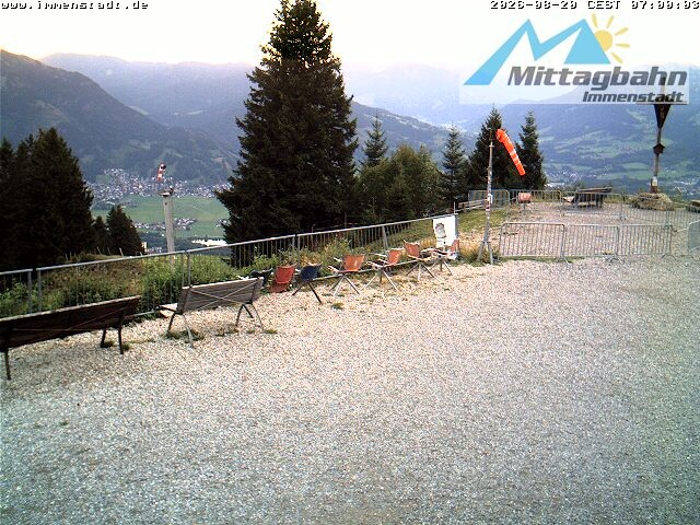 Archiv Foto Webcam Immenstadt: Mittaggipfel (Blick ins Illertal)