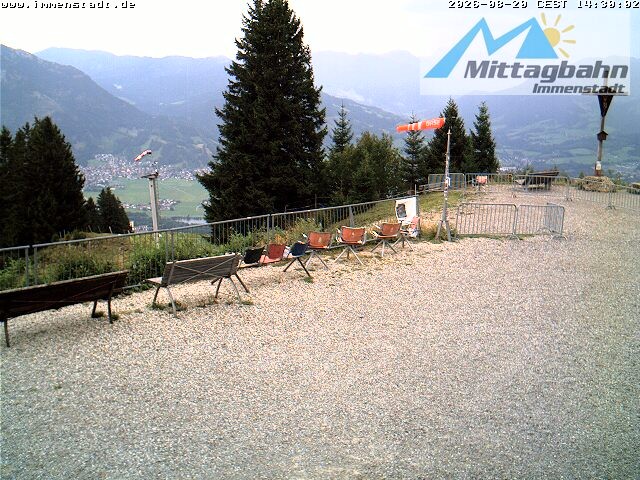 Archiv Foto Webcam Immenstadt: Mittaggipfel (Blick ins Illertal)