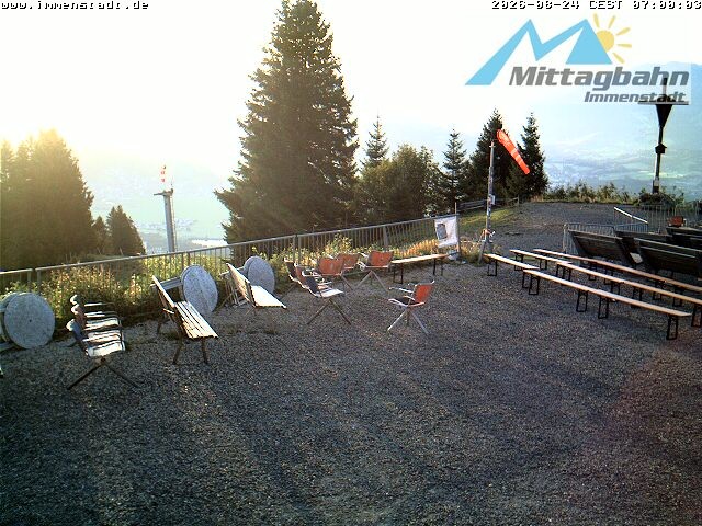 Archived image Webcam Mountain Mittagberg (View towards Valley Iller)