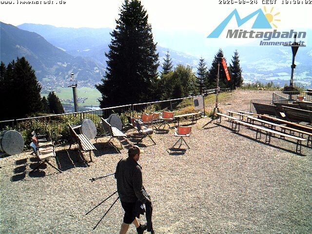 Archived image Webcam Mountain Mittagberg (View towards Valley Iller)