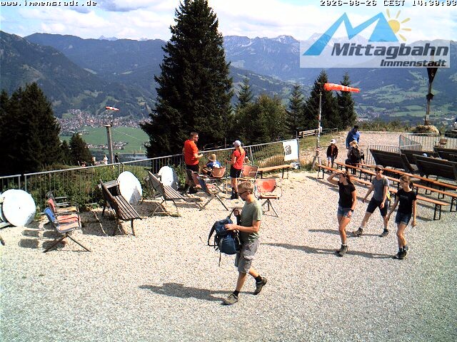 Archived image Webcam Mountain Mittagberg (View towards Valley Iller)