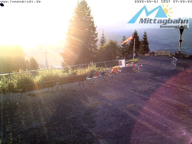 Archiv Foto Webcam Immenstadt: Mittaggipfel (Blick ins Illertal)