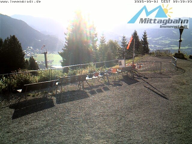 Archiv Foto Webcam Immenstadt: Mittaggipfel (Blick ins Illertal)