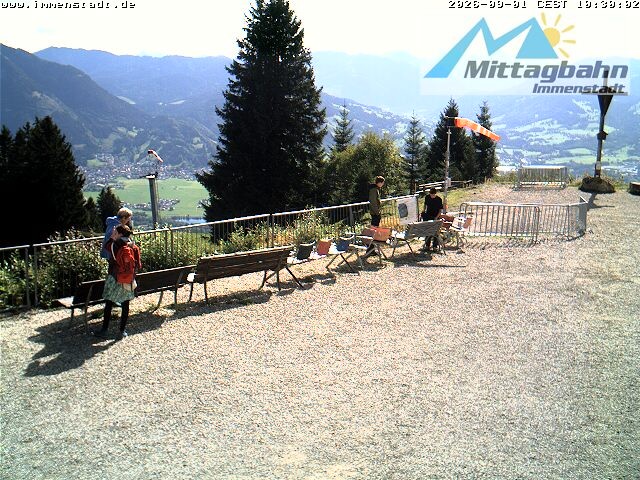 Archiv Foto Webcam Immenstadt: Mittaggipfel (Blick ins Illertal)
