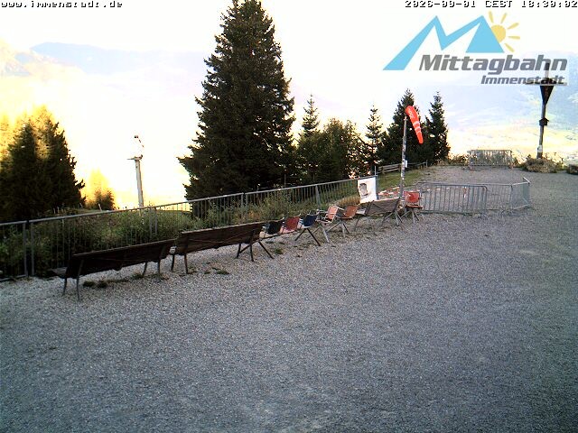 Archiv Foto Webcam Immenstadt: Mittaggipfel (Blick ins Illertal)