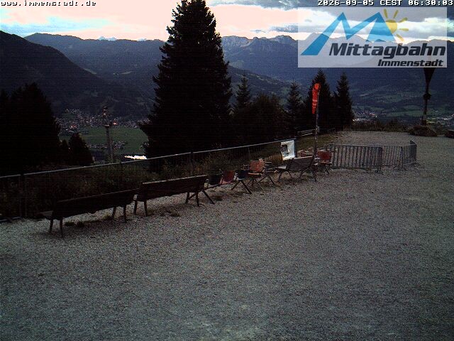 Archiv Foto Webcam Immenstadt: Mittaggipfel (Blick ins Illertal)