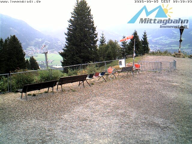 Archiv Foto Webcam Immenstadt: Mittaggipfel (Blick ins Illertal)
