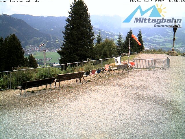 Archiv Foto Webcam Immenstadt: Mittaggipfel (Blick ins Illertal)