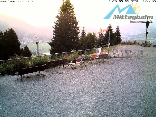 Archiv Foto Webcam Immenstadt: Mittaggipfel (Blick ins Illertal)