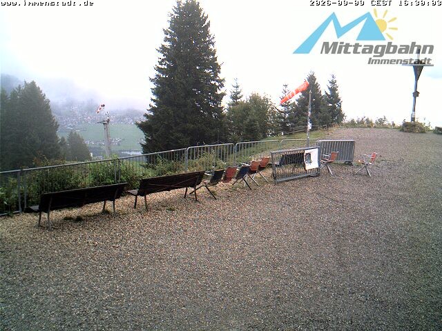 Archiv Foto Webcam Immenstadt: Mittaggipfel (Blick ins Illertal)