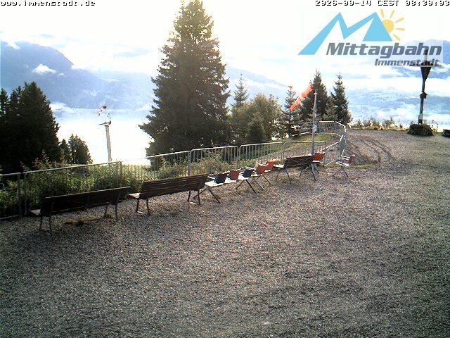 Archiv Foto Webcam Immenstadt: Mittaggipfel (Blick ins Illertal)