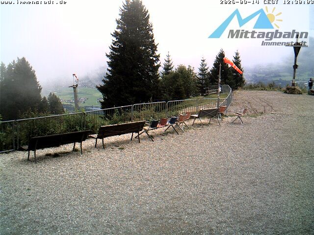 Archiv Foto Webcam Immenstadt: Mittaggipfel (Blick ins Illertal)