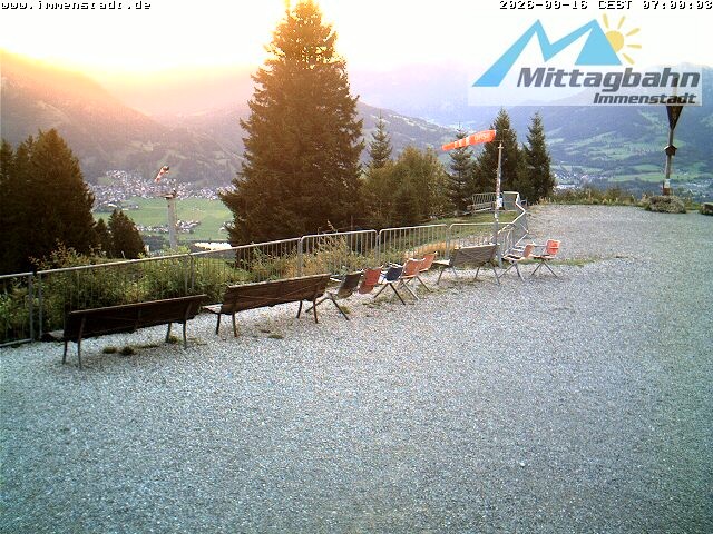 Archiv Foto Webcam Immenstadt: Mittaggipfel (Blick ins Illertal)