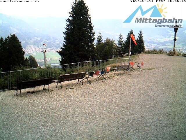 Archived image Webcam Mountain Mittagberg (View towards Valley Iller)