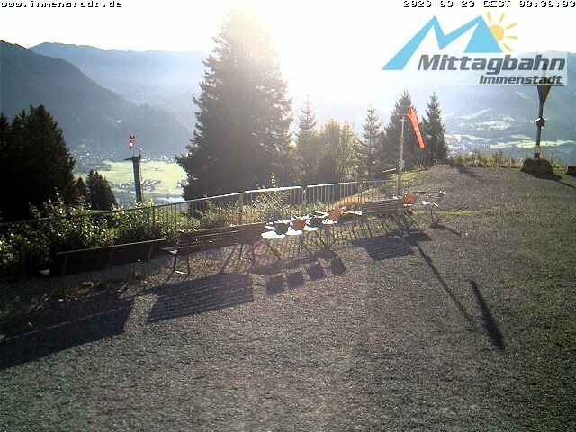 Archived image Webcam Mountain Mittagberg (View towards Valley Iller)