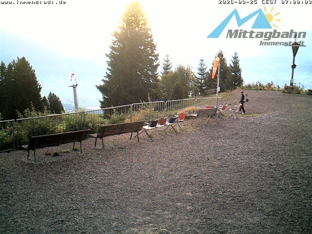 Archiv Foto Webcam Immenstadt: Mittaggipfel (Blick ins Illertal)