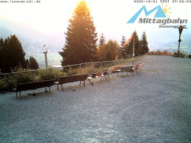 Archiv Foto Webcam Immenstadt: Mittaggipfel (Blick ins Illertal)