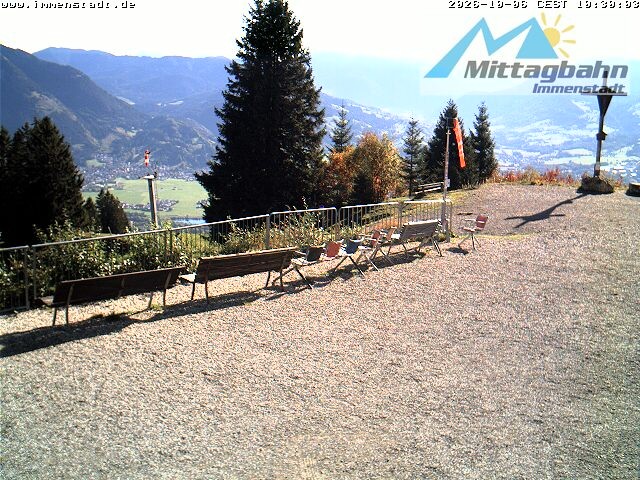 Archiv Foto Webcam Immenstadt: Mittaggipfel (Blick ins Illertal)