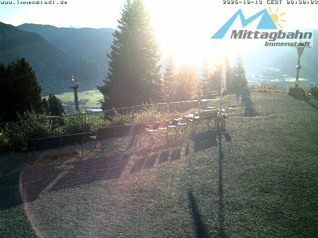 Archiv Foto Webcam Immenstadt: Mittaggipfel (Blick ins Illertal)