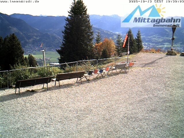 Archiv Foto Webcam Immenstadt: Mittaggipfel (Blick ins Illertal)