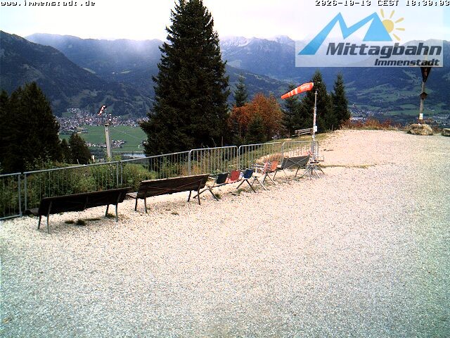 Archiv Foto Webcam Immenstadt: Mittaggipfel (Blick ins Illertal)