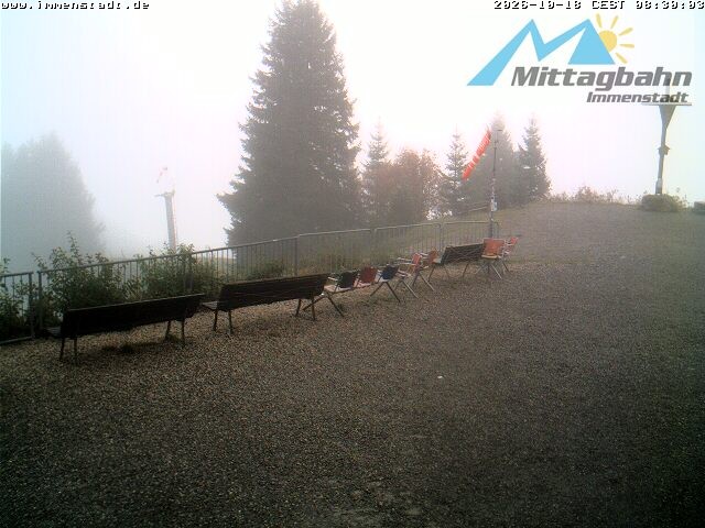 Archiv Foto Webcam Immenstadt: Mittaggipfel (Blick ins Illertal)