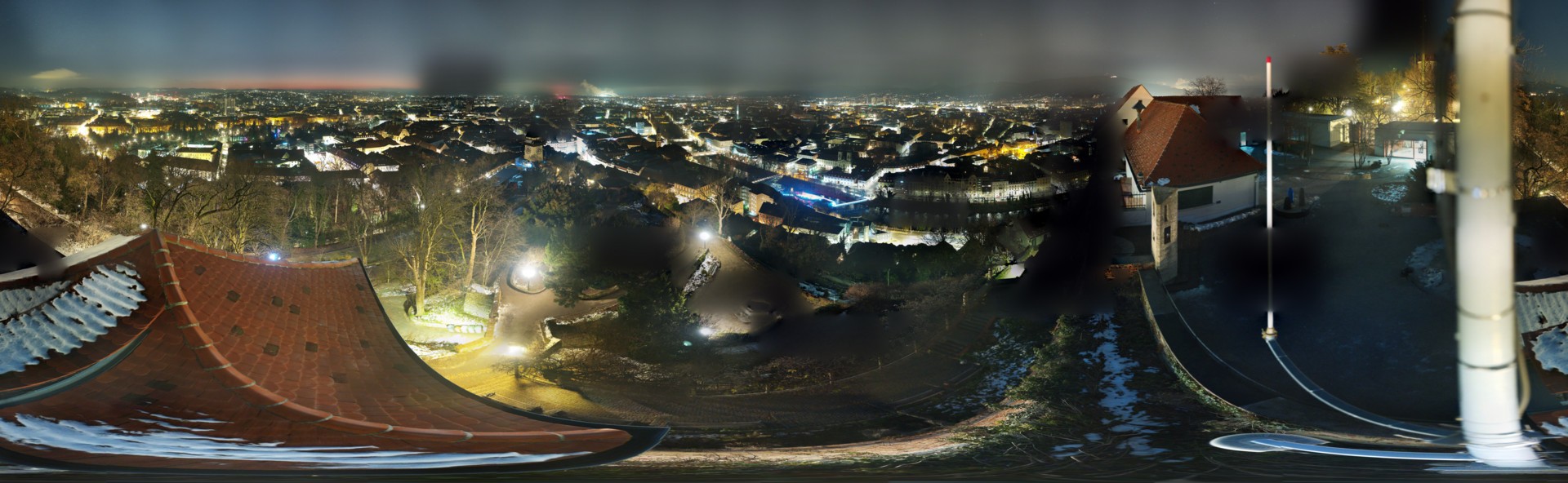 Archiv Foto Webcam Graz: Panorama vom Schlossberg