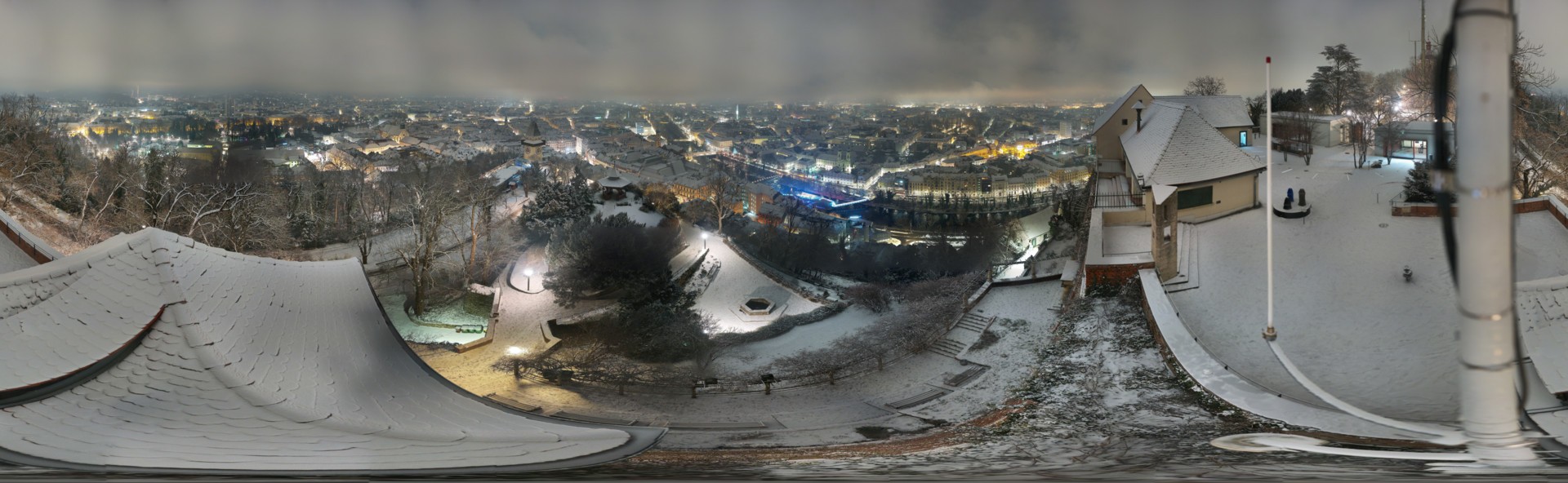 Archiv Foto Webcam Graz: Panorama vom Schlossberg