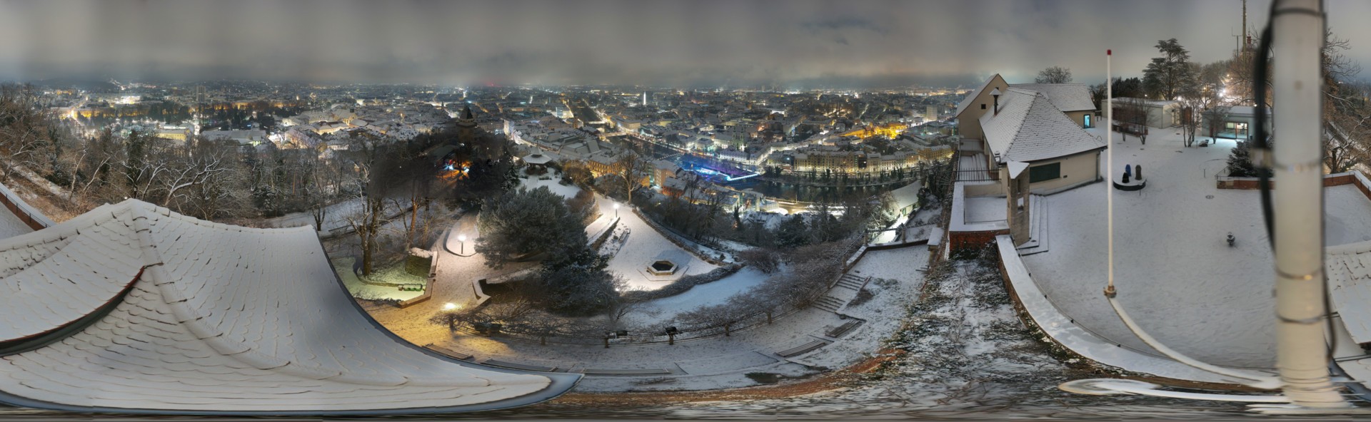 Archiv Foto Webcam Graz: Panorama vom Schlossberg