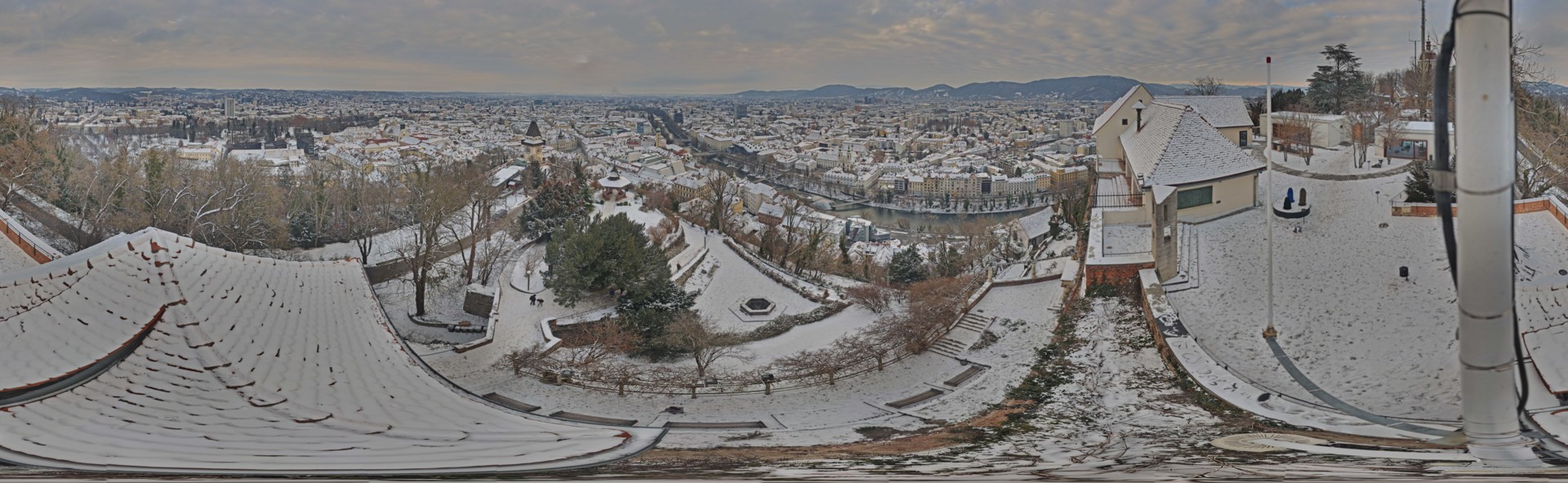 Archiv Foto Webcam Graz: Panorama vom Schlossberg