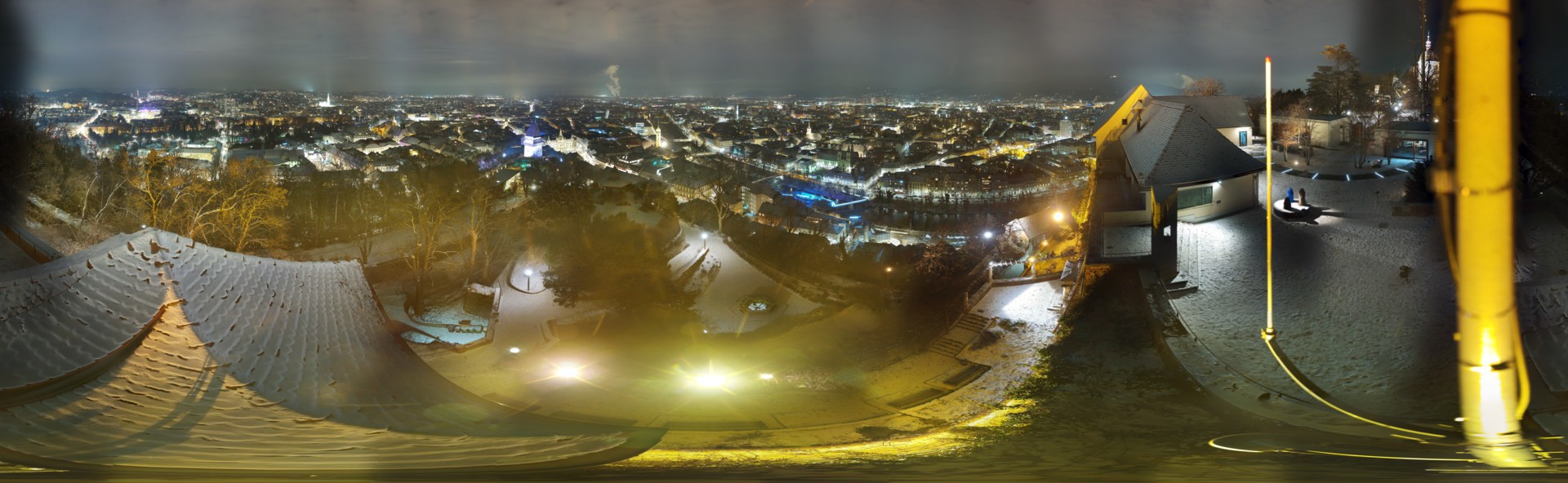 Archiv Foto Webcam Graz: Panorama vom Schlossberg