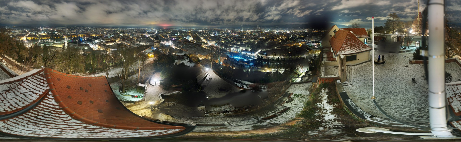 Archiv Foto Webcam Graz: Panorama vom Schlossberg