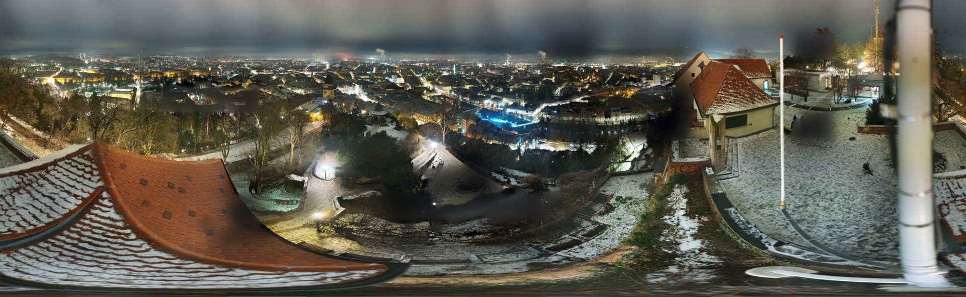 Archiv Foto Webcam Graz: Panorama vom Schlossberg