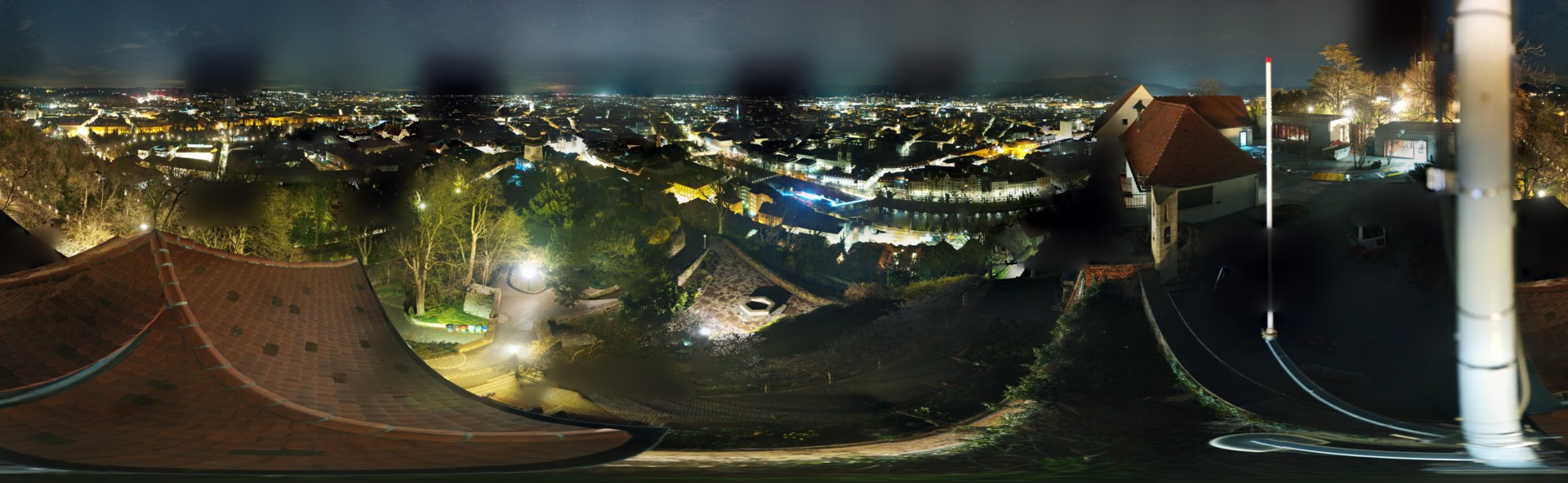 Archiv Foto Webcam Graz: Panorama vom Schlossberg