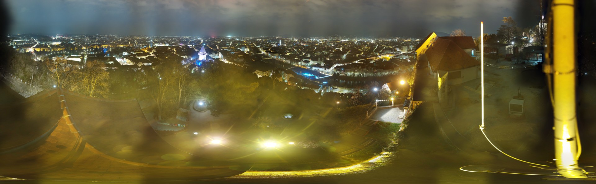 Archiv Foto Webcam Graz: Panorama vom Schlossberg