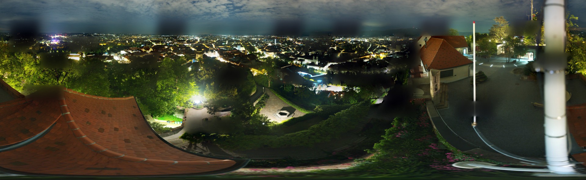 Archiv Foto Webcam Graz: Panorama vom Schlossberg