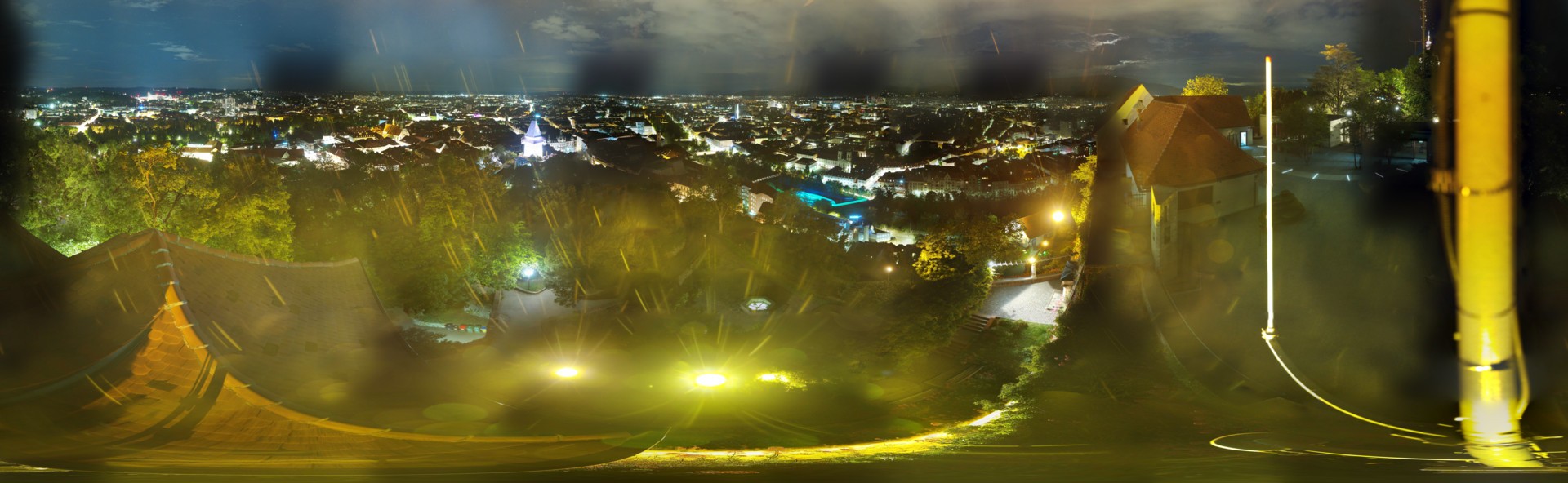 Archiv Foto Webcam Graz: Panorama vom Schlossberg