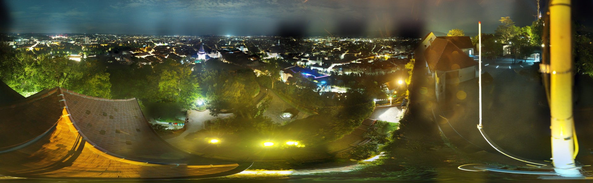 Archiv Foto Webcam Graz: Panorama vom Schlossberg
