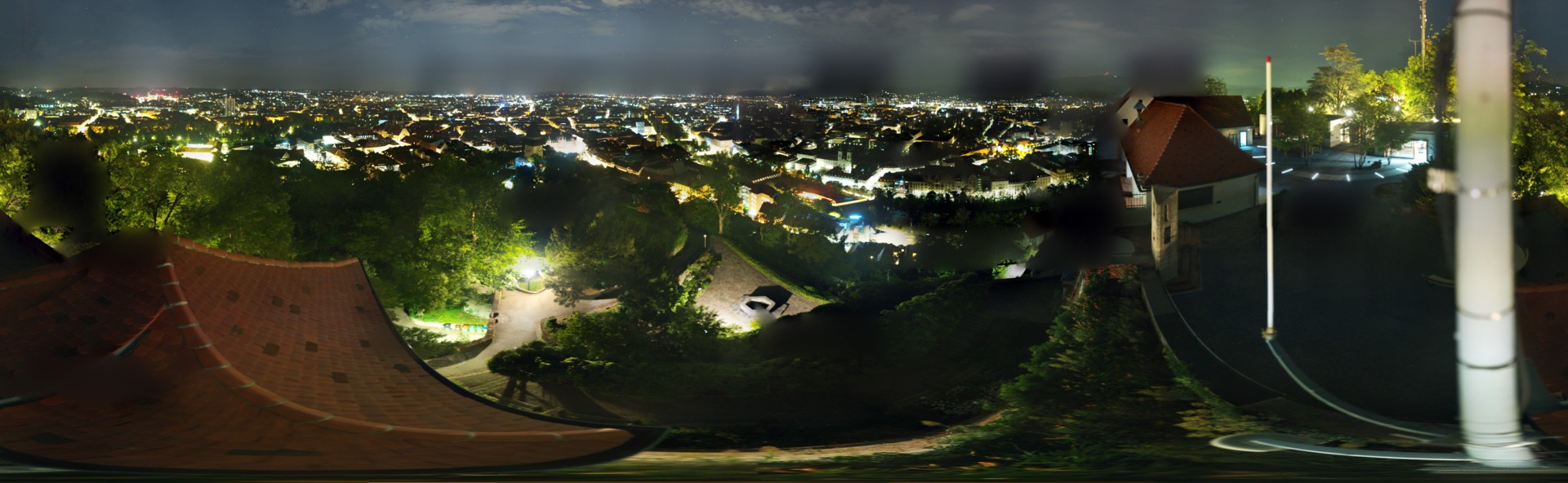 Archiv Foto Webcam Graz: Panorama vom Schlossberg