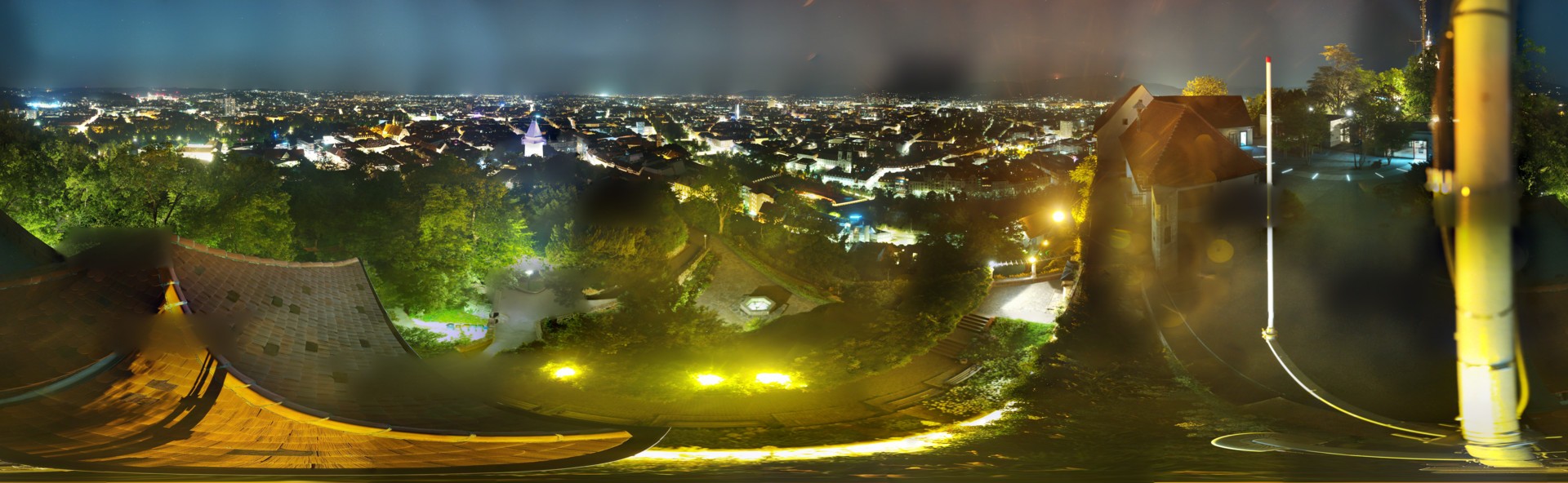 Archiv Foto Webcam Graz: Panorama vom Schlossberg